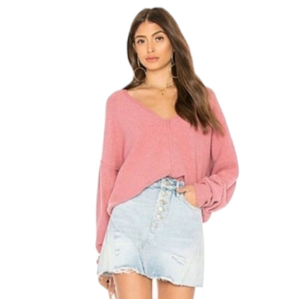 Free People Denim Skirt Montauk Light Wash Distressed Jean Skirt sz 29‎ Mini
